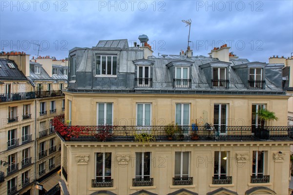 Paris, 2e arrondissement, vue sur les toits