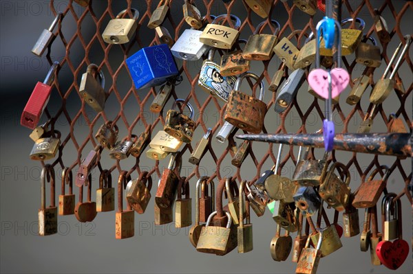 Paris, love padlocks