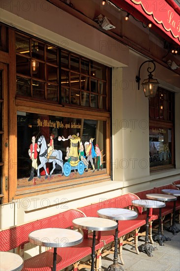 Paris, terrasse de la brasserie de l'Île Saint-Louis