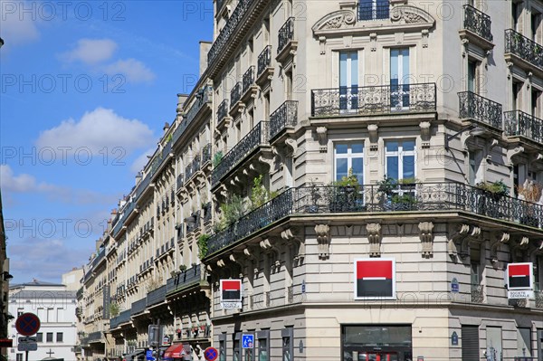 Paris, Haussmann façade and balconies