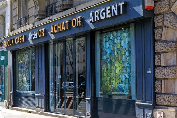 Paris, boutique d'achat de métaux précieux