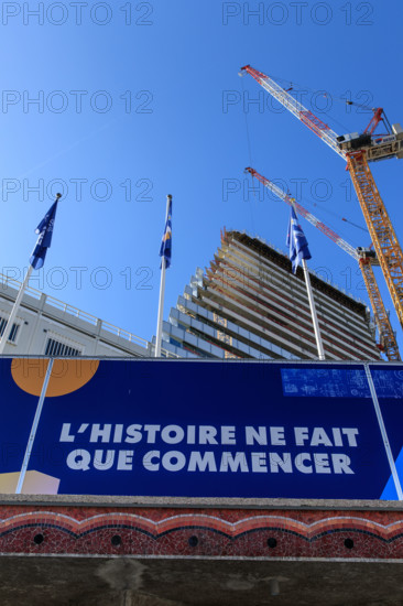 Paris, chantier de la Tour Triangle