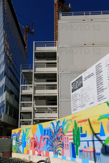 Paris, chantier de la Tour Triangle