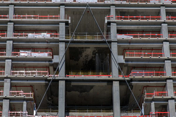 Paris, chantier de la Tour Triangle