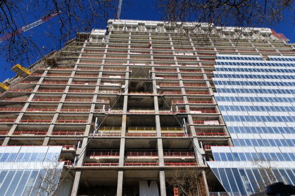 Paris, chantier de la Tour Triangle