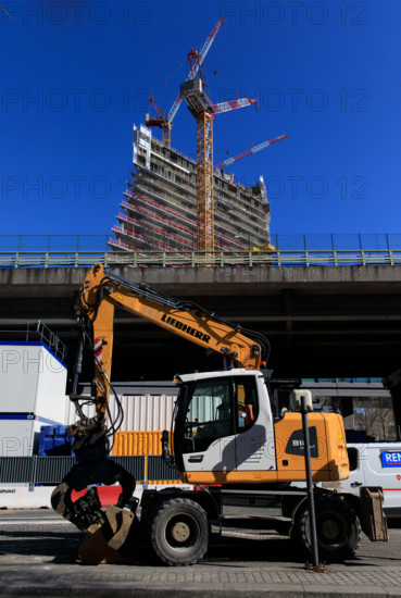 Paris, chantier de la Tour Triangle