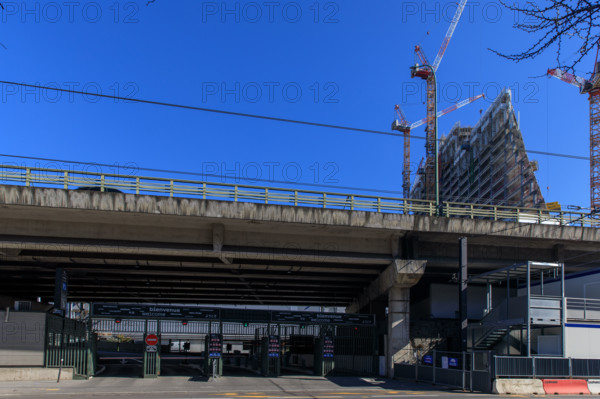 Paris, chantier de la Tour Triangle