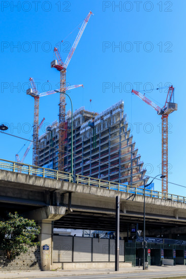 Paris, chantier de la Tour Triangle