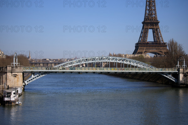 Paris, Pont Rouelle et Tour Eiffel