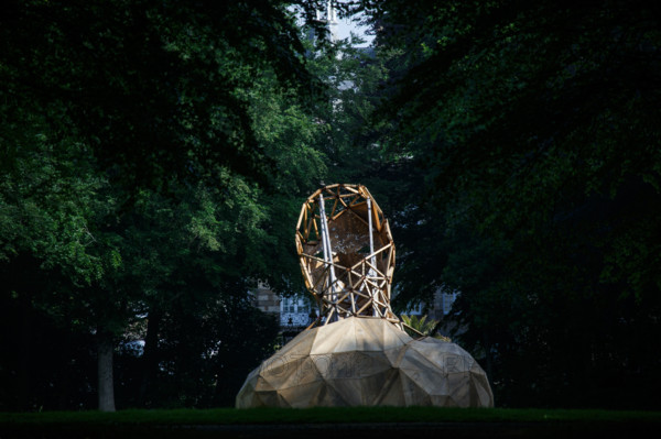 france, région Normandie, Orne, Flers, parc du chateau-musée, ancien hotel de ville,