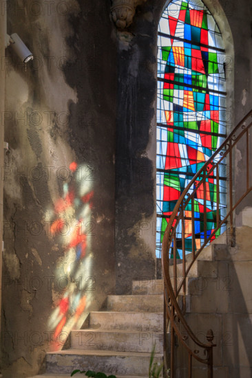 france, région Normandie, Orne, Flers, intérieur de l' église saint Germain,