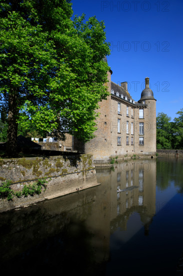 france, région Normandie, Orne, Flers, parc du chateau-musée, ancien hotel de ville,