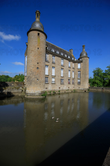 france, région Normandie, Orne, Flers, parc du chateau-musée, ancien hotel de ville,