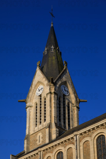 france, région Normandie, Orne, Flers,, église saint Jean,