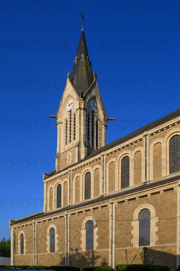 france, région Normandie, Orne, Flers,, église saint Jean,