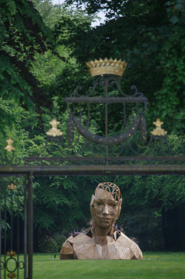 france, région Normandie, Orne, Flers, parc du chateau-musée, ancien hotel de ville,