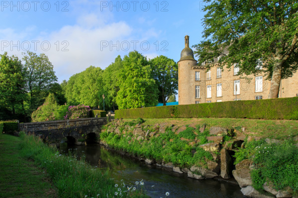 france, région Normandie, Orne, Flers, parc du chateau-musée, ancien hotel de ville,