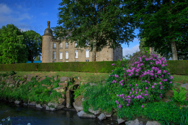france, région Normandie, Orne, Flers, parc du chateau-musée, ancien hotel de ville,