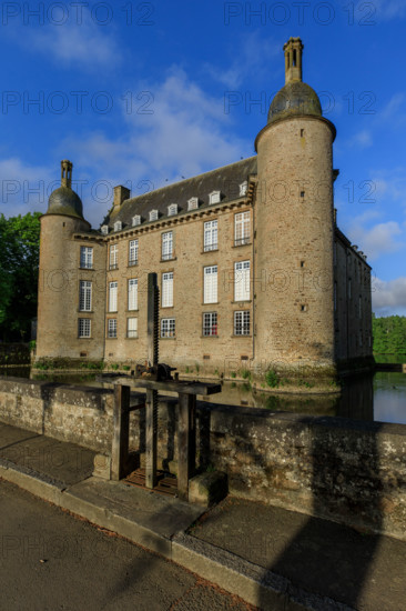 france, région Normandie, Orne, Flers, parc du chateau-musée, ancien hotel de ville,