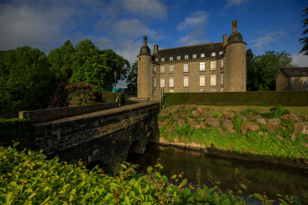 france, région Normandie, Orne, Flers, parc du chateau-musée, ancien hotel de ville,