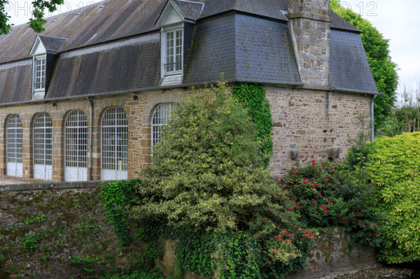 france, région Normandie, Orne, Flers, parc du chateau-musée, ancien hotel de ville,