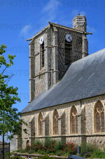 france, région Hauts de france, Somme, Ault, eglise saint Pierre,