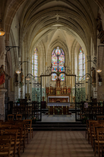 france, région Hauts de france, Somme, Ault, eglise saint Pierre,