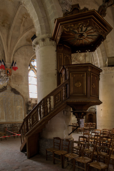 france, région Hauts de france, Somme, Ault, eglise saint Pierre,