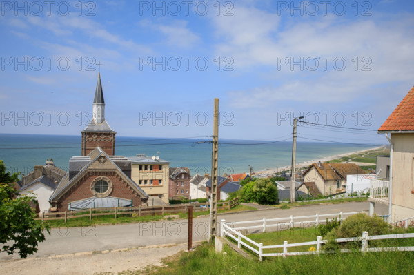 france, région Hauts de france, Somme, Ault, chapelle d'Onival,