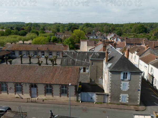 france, région centre, Loiret, Briare, centre ville