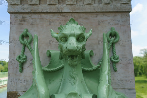 france, région centre, Loiret, Briare, pont canal de Birare, pont-canal portant le canal latéral à la Loire au-dessus de la Loire. concu pas les ateliers de Gustave Eiffel,