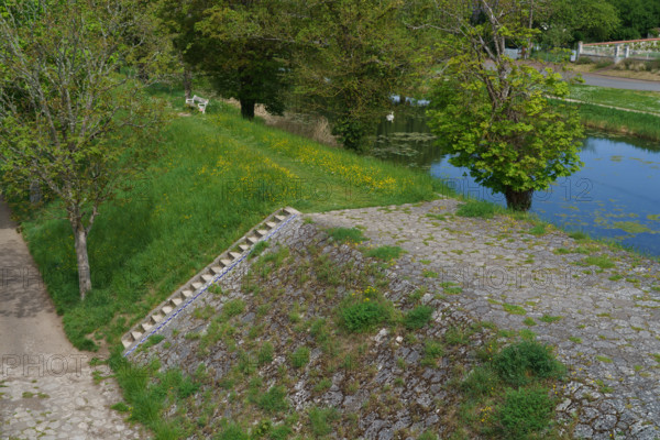 france, région centre, Loiret, Briare, pont canal de Birare, pont-canal portant le canal latéral à la Loire au-dessus de la Loire. concu pas les ateliers de Gustave Eiffel,