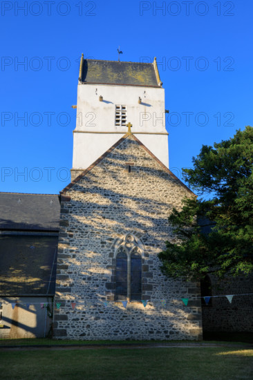 france, region Normandie, Manche, cotentin, Agon coutainville, église d'Agon,