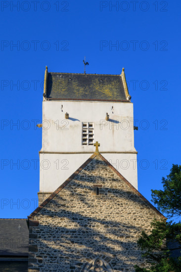 france, region Normandie, Manche, cotentin, Agon coutainville, église d'Agon,