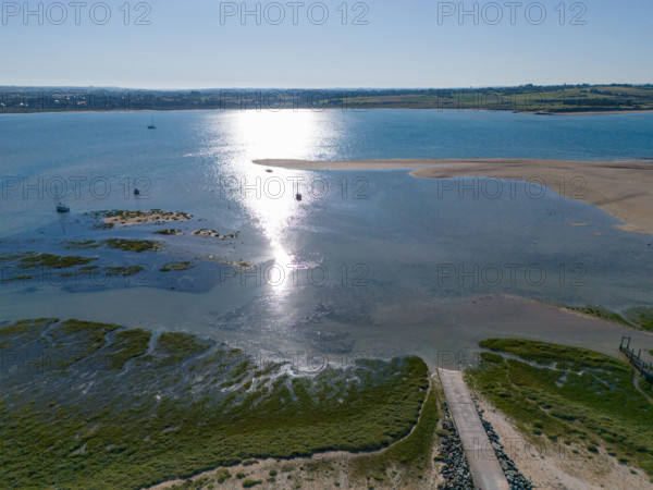 france, region Normandie, Manche, cotentin, Agon coutainville, pointe d'Agon,