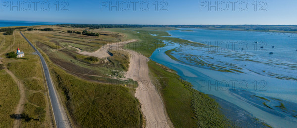 france, region Normandie, Manche, cotentin, Agon coutainville, pointe d'Agon,