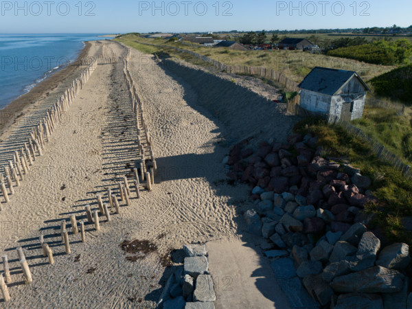 france, region Normandie, Manche, cotentin, Agon coutainville,, plage de la Poulette, babine,