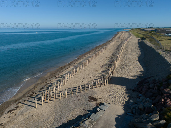 france, region Normandie, Manche, cotentin, Agon coutainville,, plage de la Poulette, babine,