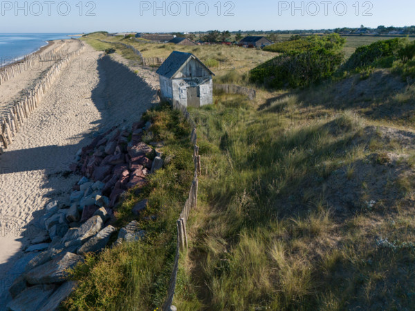 france, region Normandie, Manche, cotentin, Agon coutainville,, plage de la Poulette, babine,