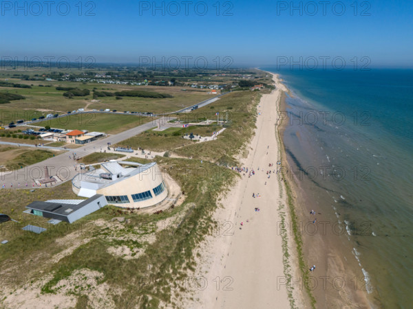 france, region Normandie, Manche, cotentin, plages du debarquement, Sainte-Marie du Mont,  Utah Beach,