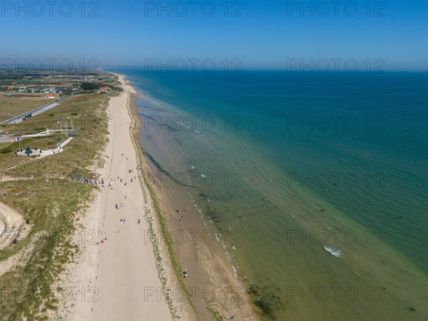 france, region Normandie, Manche, cotentin, plages du debarquement, Sainte-Marie du Mont,  Utah Beach,
