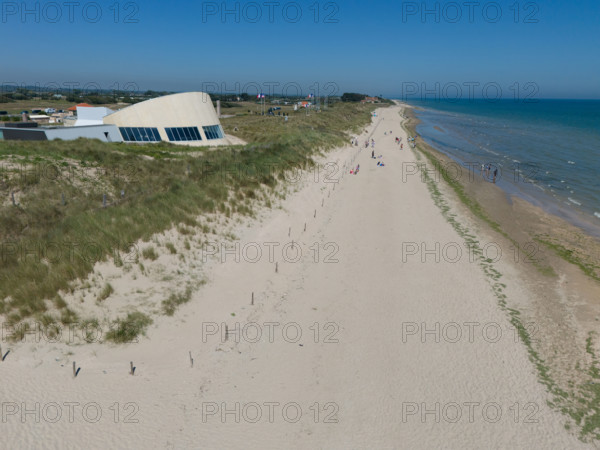 france, region Normandie, Manche, cotentin, plages du debarquement, Sainte-Marie du Mont,  Utah Beach,