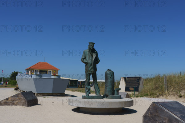 france, region Normandie, Manche, cotentin, plages du debarquement, Sainte-Marie du Mont,  Utah Beach,