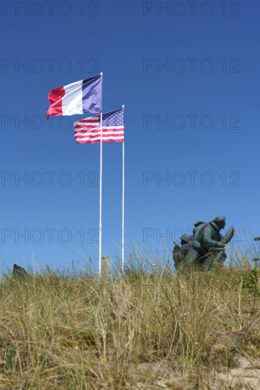 france, region Normandie, Manche, cotentin, plages du debarquement, Sainte-Marie du Mont,  Utah Beach,