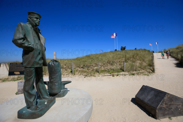 france, region Normandie, Manche, cotentin, plages du debarquement, Sainte-Marie du Mont,  Utah Beach,