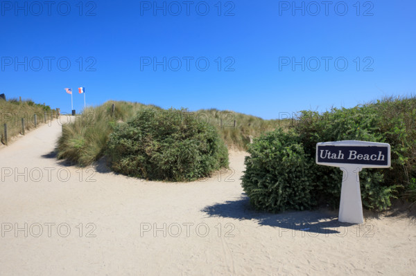 france, region Normandie, Manche, cotentin, plages du debarquement, Sainte-Marie du Mont,  Utah Beach,