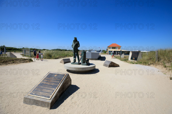 france, region Normandie, Manche, cotentin, plages du debarquement, Sainte-Marie du Mont,  Utah Beach,