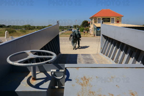 france, region Normandie, Manche, cotentin, plages du debarquement, Sainte-Marie du Mont,  Utah Beach,