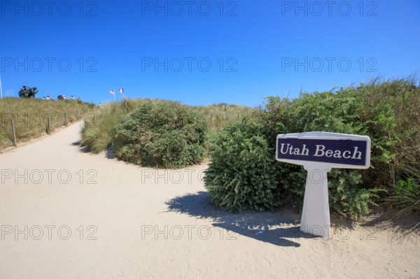 france, region Normandie, Manche, cotentin, plages du debarquement, Sainte-Marie du Mont,  Utah Beach,