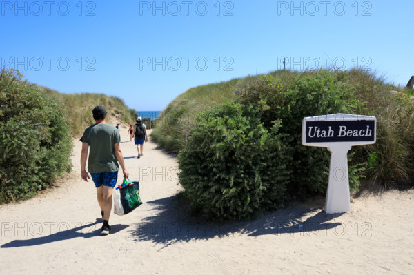 france, region Normandie, Manche, cotentin, plages du debarquement, Sainte-Marie du Mont,  Utah Beach,